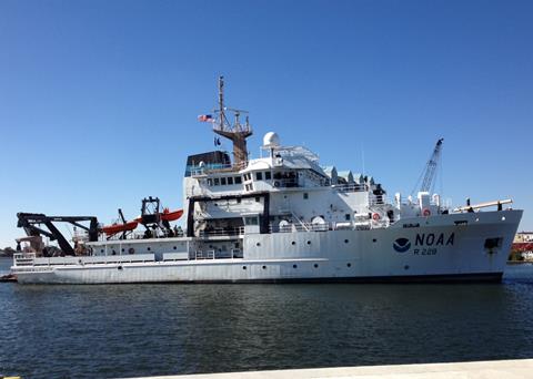 Fisheries survey vessel ‘Reuben Lasker’. Credit: NOAA