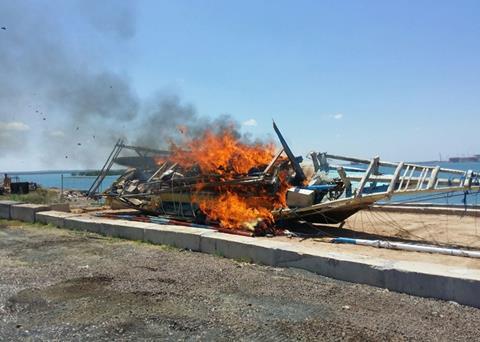 The ‘Lima Saudara’ was seized and destroyed at AFMA’s destruction facility in Darwin