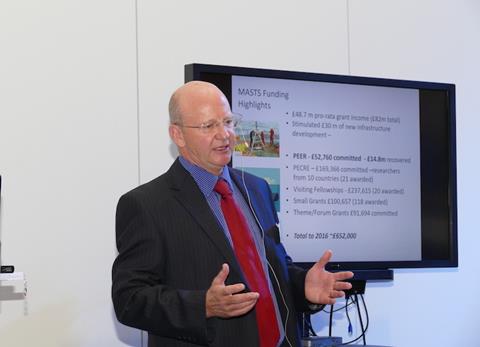 Prof Paterson: “This support recognises the importance of the marine environment and the successful work of MASTS”