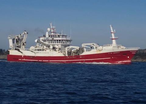 Wärtsilä is supplying a new engine, NOX reducer and shaft generator for the 'Brenholm' Photo: Gunnar Larsen