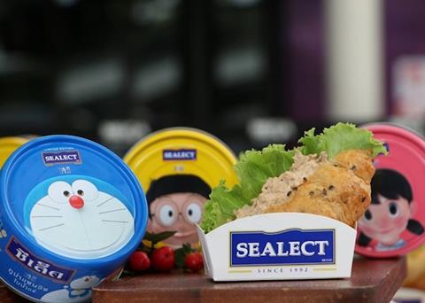 Thai Union has released a limited edition can of tuna featuring Doraemon Photo: Thai Union