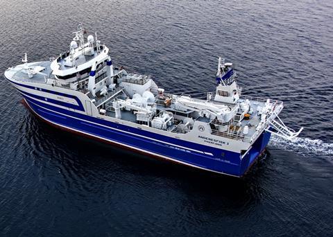 'Andenesfisk I' is equipped with a fillet fish process plant and outfitted with electric motor driven fishing winches on deck
