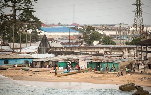 Liberia's coastline