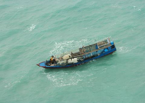 One of the Indonesian vessels caught red-handed