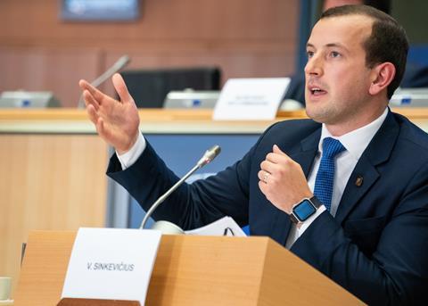 Virginijus Sinkevicius, the new European Commissioner for Environment, Oceans and Fisheries Photo: European Commission