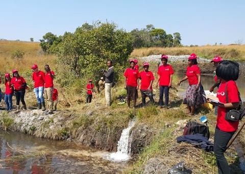 Zambian tilapia farmers