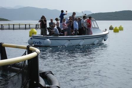 There will be a visit to an offshore fish farm on 19 October 2012